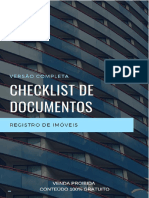 Checklist Registro de Imóveis