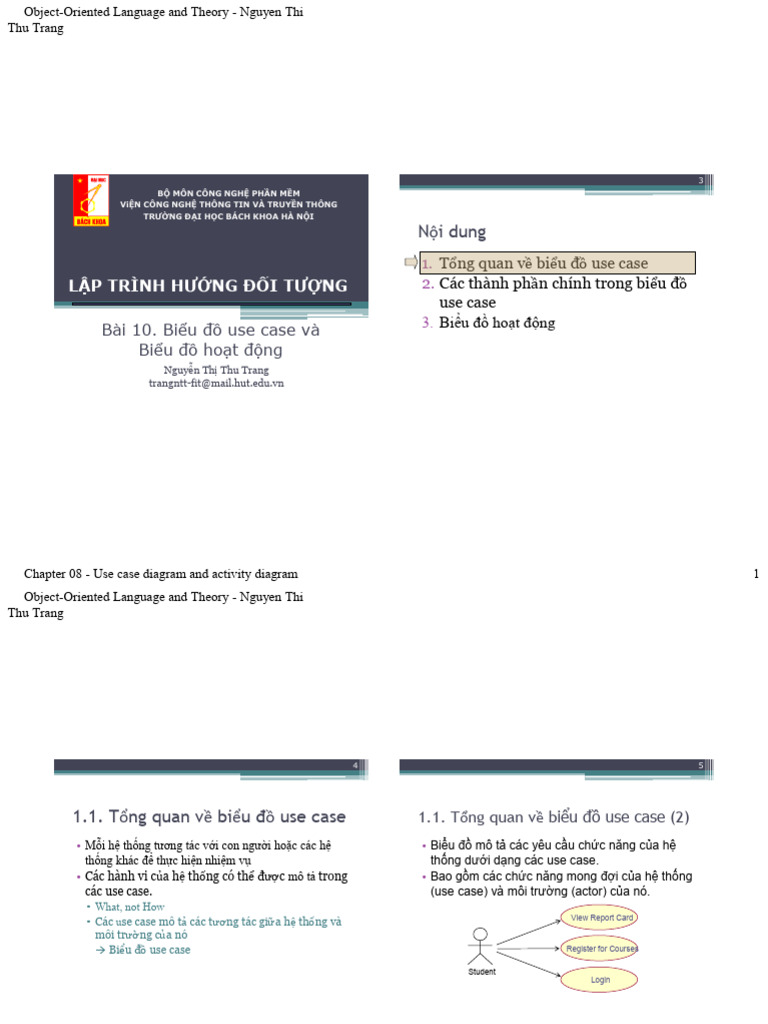 Bai 10 Bieu Do Use Case Va Bieu Do Hoat Dong | PDF