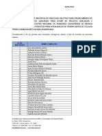 Lista de Insc - Analista de Qualidade