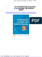Full Download Test Bank For Fundamental Concepts and Skills For Nursing 4th Edition Dewit PDF Full Chapter