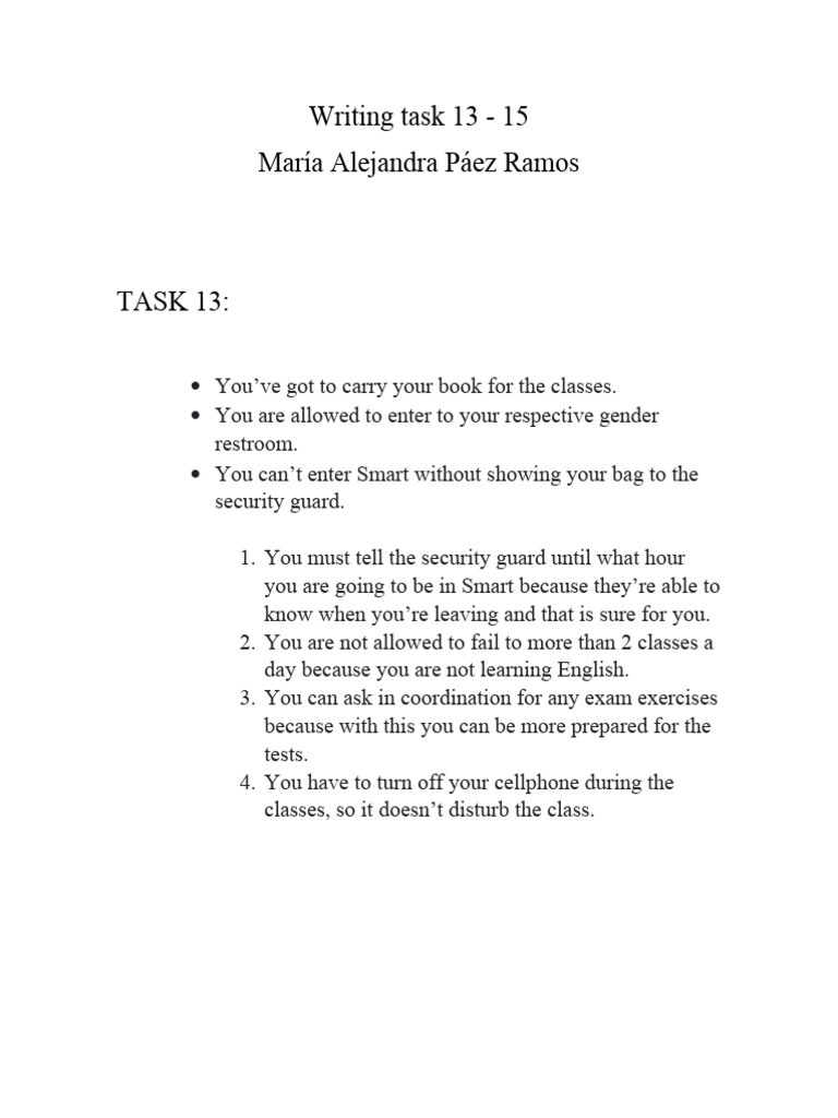 Writing Task 13 - 15 Maria | PDF