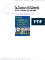 Full Download Test Bank For Fundamental Orthopedic Management For The Physical Therapist Assistant 4th Edition by Manske PDF Full Chapter