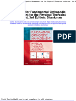 Full Download Test Bank For Fundamental Orthopedic Management For The Physical Therapist Assistant 3rd Edition Shankman PDF Full Chapter