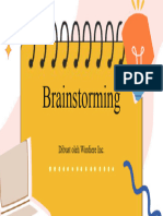 Brainstorming: Dibuat Oleh Wardiere Inc