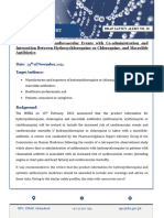 28 Safety Alert of Interaction Between Hydroxychloroquine or Chloroquine and Macrolide Antibiotics F