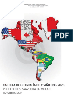 Cartilla para 1° Año de Geografía. Col. Dr. René G. Favaloro #5145. 2023