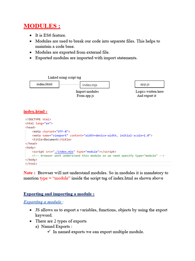 MODULES | PDF | Modular Programming | Variable (Computer Science)