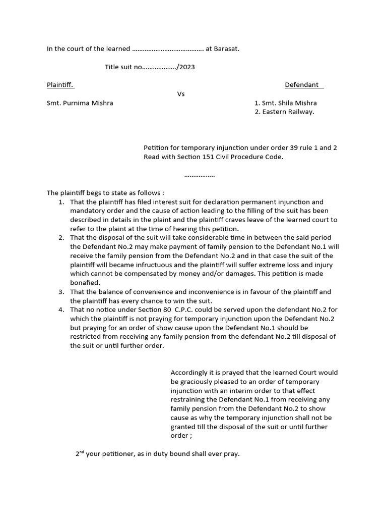 Title Suit PDF Lawsuit Affidavit