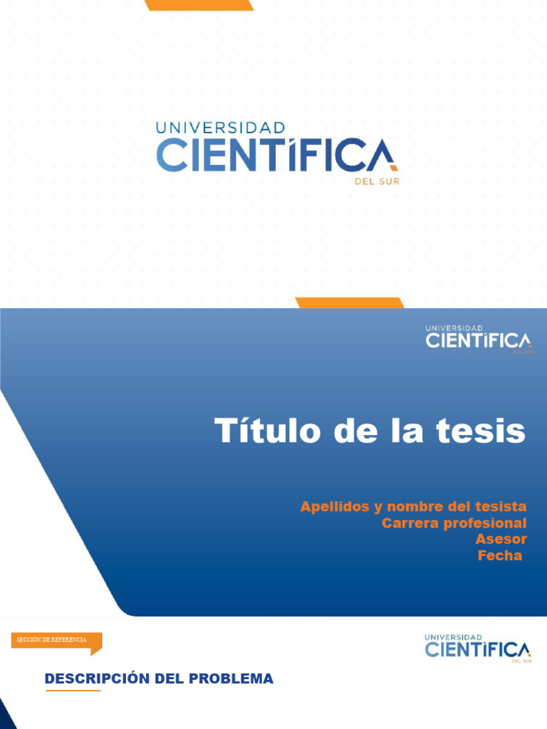PPT para Sustentación de Tesis | PDF | Teoría | Método científico