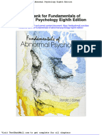 Full download Test Bank for Fundamentals of Abnormal Psychology Eighth Edition pdf full chapter