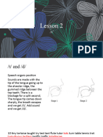 Lesson 2 - Plosive Consonants T and D