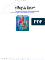 Full Download Solution Manual For Advanced Accounting 12th Edition PDF Full Chapter