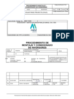 Procedimiento Montaje y Conexionado de Inversores