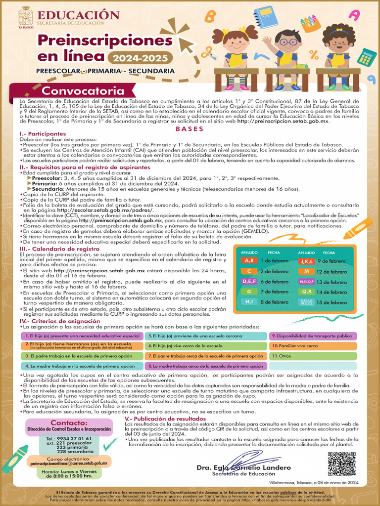 Convocatoria Preinscripciones 2024 2025 Pdf
