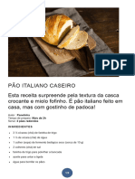 Pão Italiano Caseiro