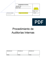 Anexo 20 Procedimiento de Auditorías Internas