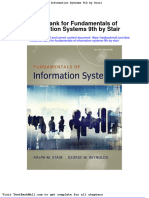 Full Download Test Bank For Fundamentals of Information Systems 9th by Stair PDF Full Chapter