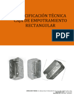 Especificaciones Técnicas Caja Rectangular Arviil Sac