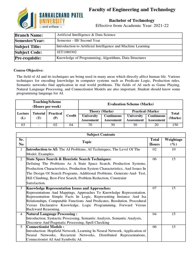 AI Course Assessment Overview | PDF | Artificial Intelligence ...