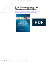 Full Download Test Bank For Fundamentals of Law Office Management 5th Edition PDF Full Chapter