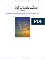 Full Download Test Bank For Fundamentals of Mental Health Nursing 3rd Edition Kathryn C Neeb PDF Full Chapter