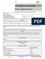 Programa Analitico-Gestão de Pessoas