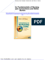 Full Download Test Bank For Fundamentals of Nursing Care Concepts Connections and Skills Burton PDF Full Chapter
