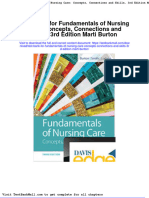 Full Download Test Bank For Fundamentals of Nursing Care Concepts Connections and Skills 3rd Edition Marti Burton PDF Full Chapter