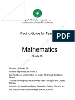Pacing Guide Mathematics HSSC-I
