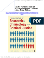 Full Download Test Bank For Fundamentals of Research in Criminology and Criminal Justice Third Edition PDF Full Chapter