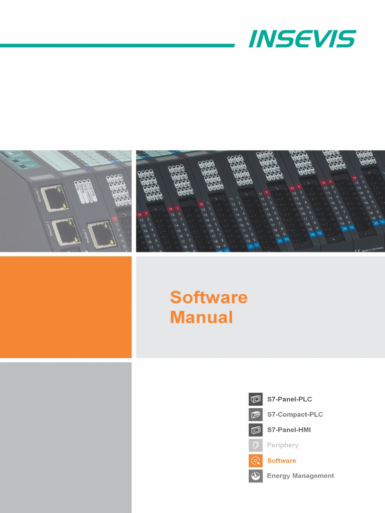 Manual Software E | PDF | Programmable Logic Controller | Documentation