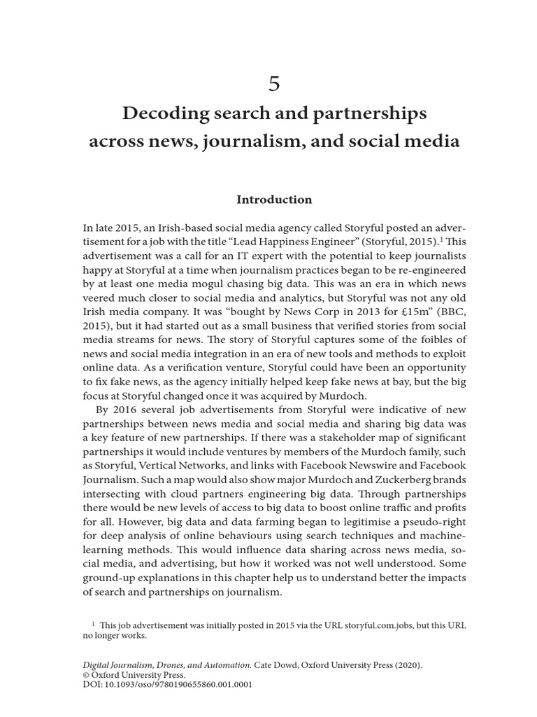 Decoding Search and Partnerships Across News Journalism and Social