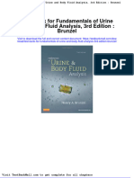 Full Download Test Bank For Fundamentals of Urine and Body Fluid Analysis 3rd Edition Brunzel PDF Full Chapter