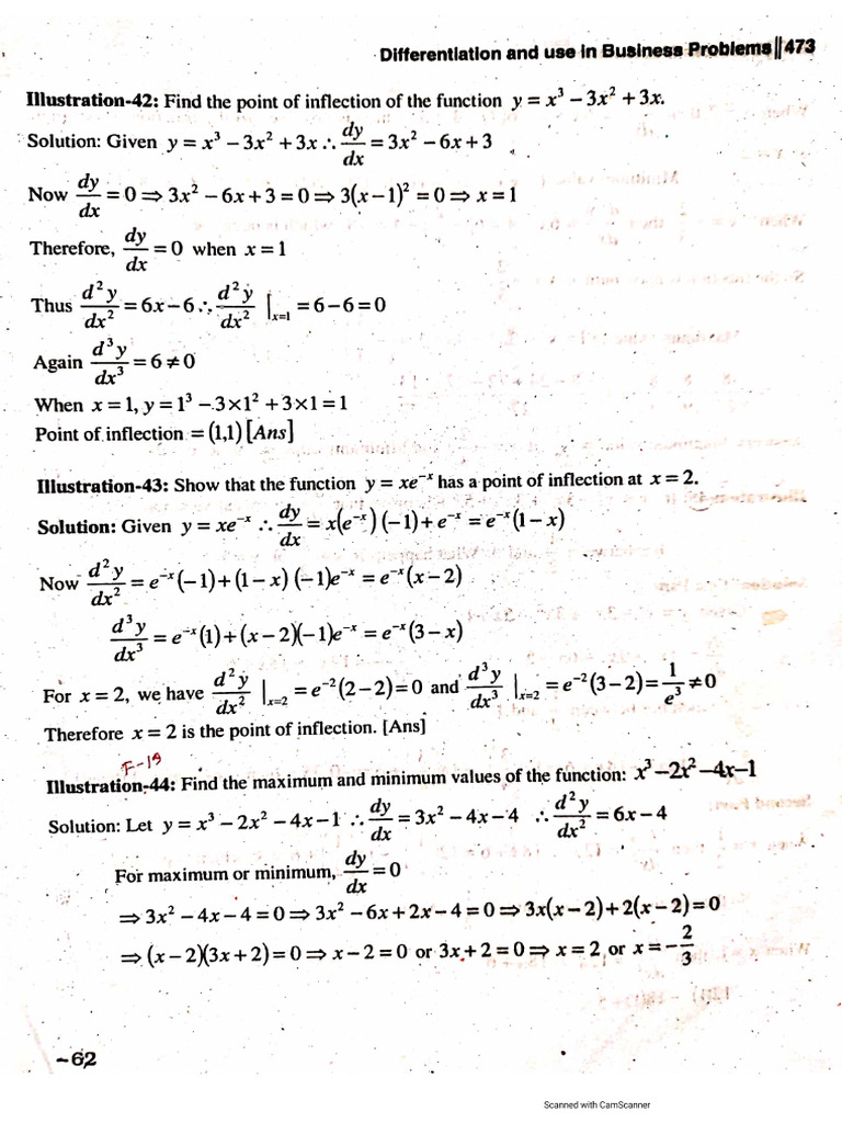 Maximum and Minimum Value | PDF