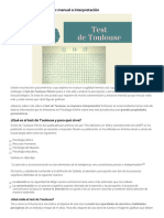 Toulouse Piéron manual e interpretación