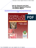 Full Download Test Bank For General and Oral Pathology For Dental Hygiene Practice 1st Edition Myers PDF Full Chapter