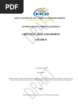 Grade 8 Creative Arts & Sports