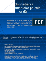 Administrarea Medicamentelor Pe Cale Orală