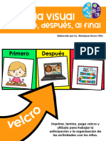 Visual Schedule in Spanish - Minders - Agenda Visual Minders