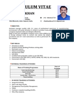 Curriculum Vitae: Shahbazkhan