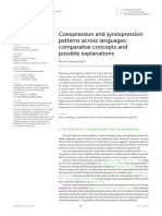 Coexpression and Synexpression Patterns