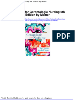Full Download Test Bank For Gerontologic Nursing 6th Edition by Meiner PDF Full Chapter