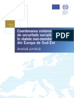 Coordonarea Sistemelor de Securitate Socială În Statele Non Membre Ale UE Din Europa de Sud Est