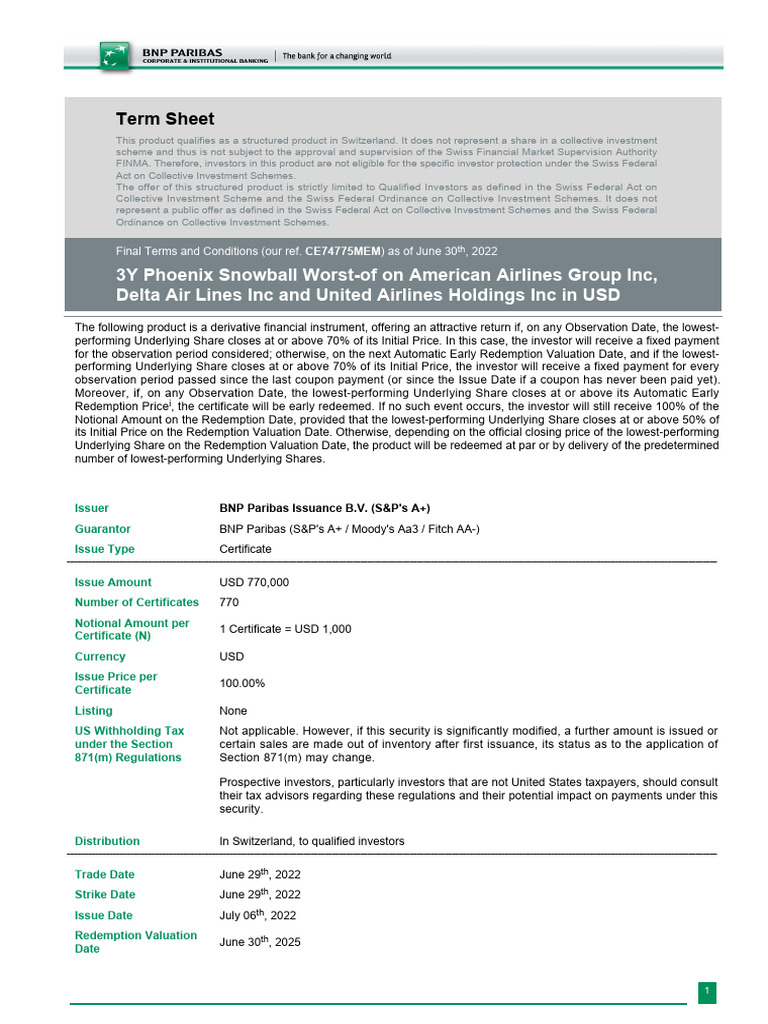 xs2396247079 Phoenix Autocall Stepdown Memory On Aal Dal Ual | PDF ...
