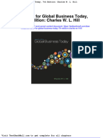 Full Download Test Bank For Global Business Today 7th Edition Charles W L Hill PDF Full Chapter