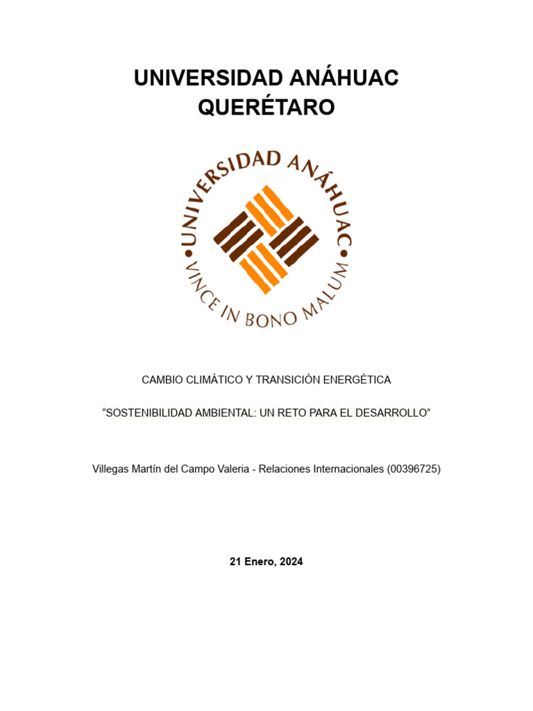 Sostenibilidad y Cambio Climático en México | PDF | Sustentabilidad ...