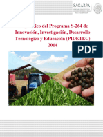 Libro-Diagnóstico Del Programa Innovación, Investigación, Desarrollo Tecnológico y Educación-Pidetec-2014 SAGARPA