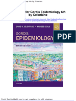 Full Download Test Bank For Gordis Epidemiology 6th by Celentano PDF Full Chapter