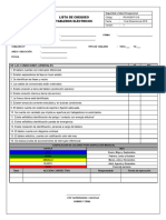 RG-MCENT-018 Lista de Chequeo. Tableros Eléctricos