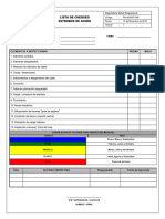 RG-MCENT-009 Lista de Chequeo. Estrobos de Acero